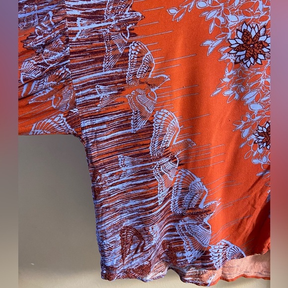 Free people birds of a feather button front boho blouse Large - Picture 7 of 10